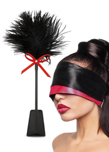 Set Restraints Sex Blindfold Eye Satin Mask Blindfold for Adult Sex Play Kit Sex Feather Tickler for Bondage Sex Play Spanking T
