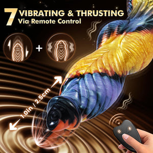 Thrusting Dildo Sex Toys Vibrator - 10.2'' 4IN1 Huge Thick Dildos Anal Toys, Monster Big Dildo Upgraded App Remote Control Multi