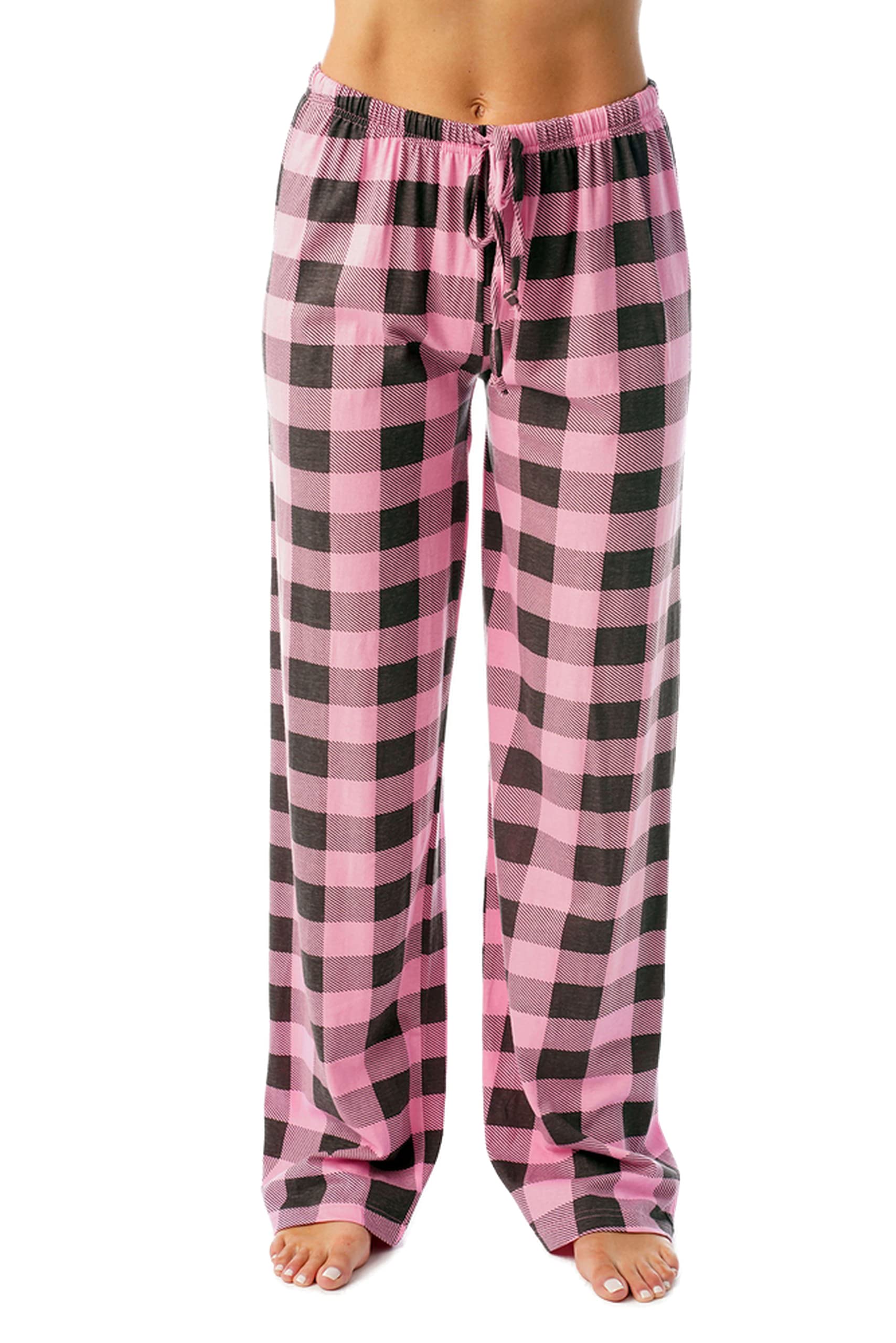 Just Love Women Buffalo Plaid Pajama Pants Sleepwear 6324-10195-PNK-XS