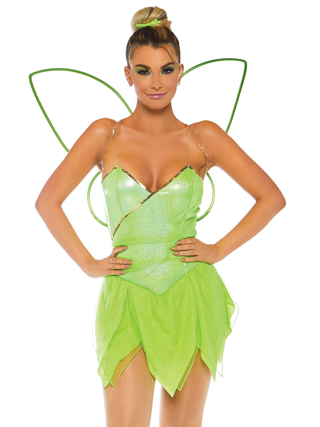 Leg Avenue 4Pc.Pretty Pixie, Includes Sna Green Color