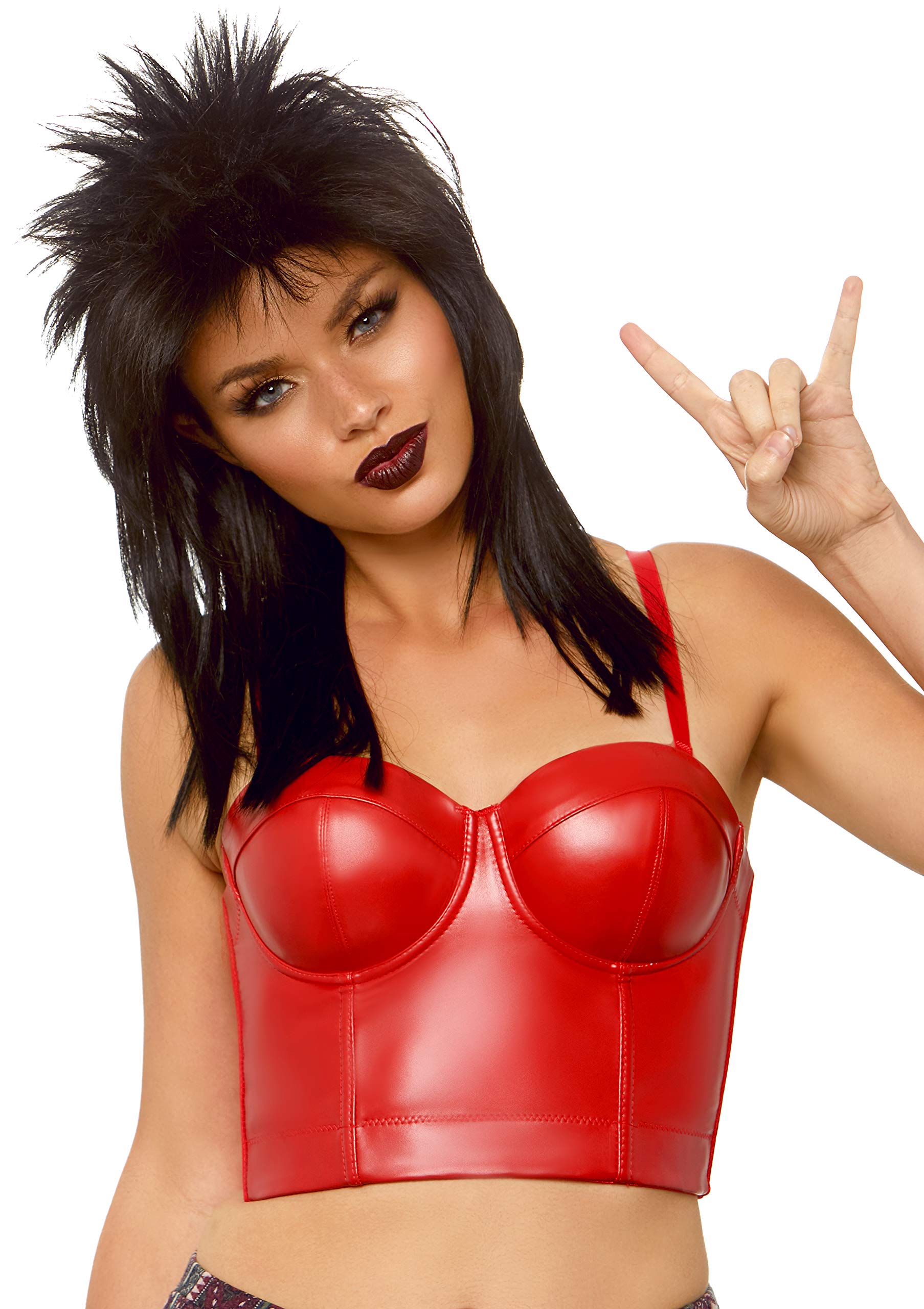 Leg Avenue 21 Unisex Rockstar Wig. Black Color