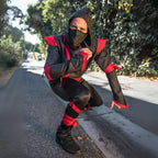 Leg Avenue 5Pc Ninja, Includes Shirt With Black/Red Color