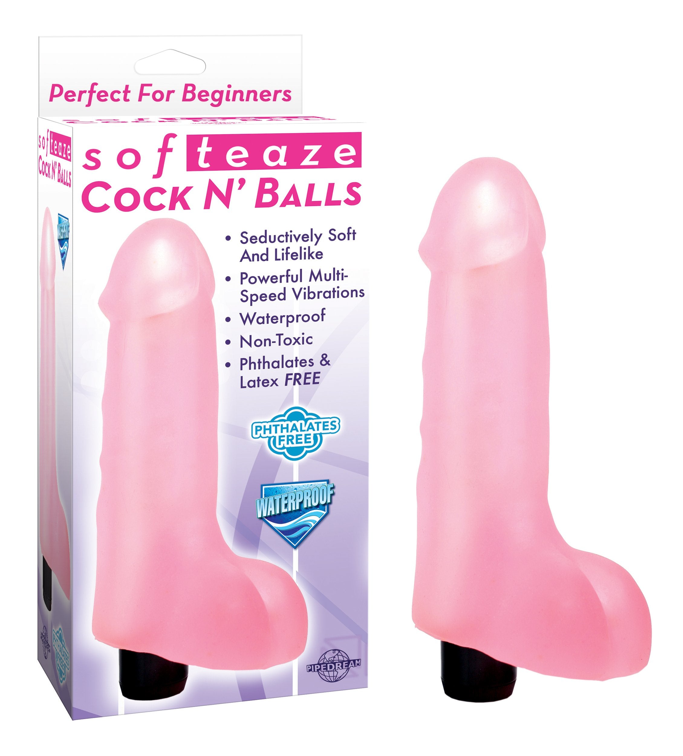 Softeaze Cock N' Balls Vibe, Pink