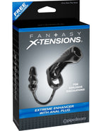 Pipedream Fantasy X-Tensions Extreme Enhancer With Anal Plug, Black