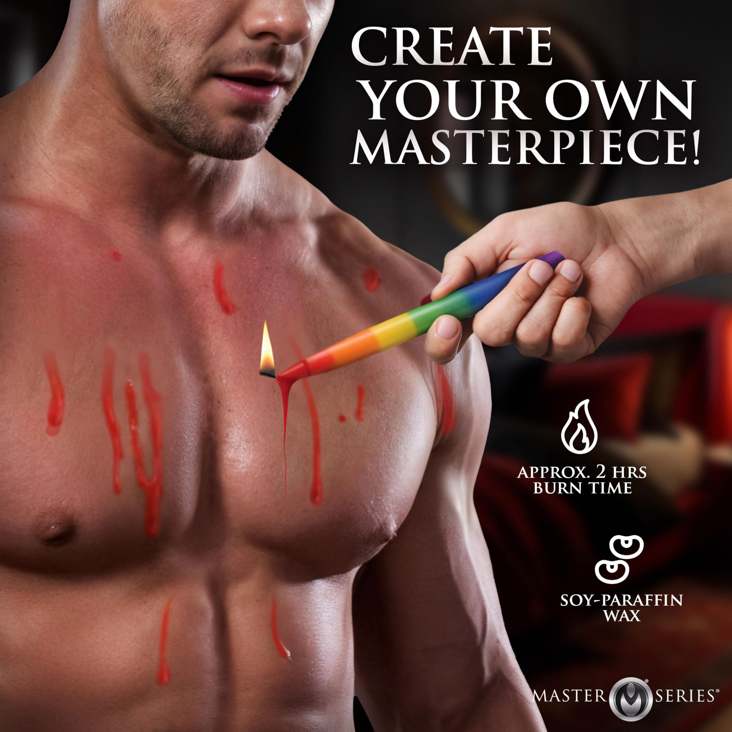 Master Series Pride Candles Rainbow 3pc