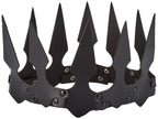 Faux Leather Spiked Crown. - O/S / Black