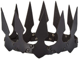 Faux Leather Spiked Crown. - O/S / Black