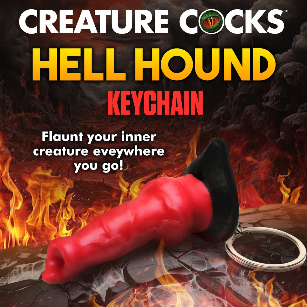Hell Hound Keychain - Red