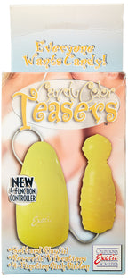 California Exotics Candy Color Teasers Multi-Function Vibrator, Yellow