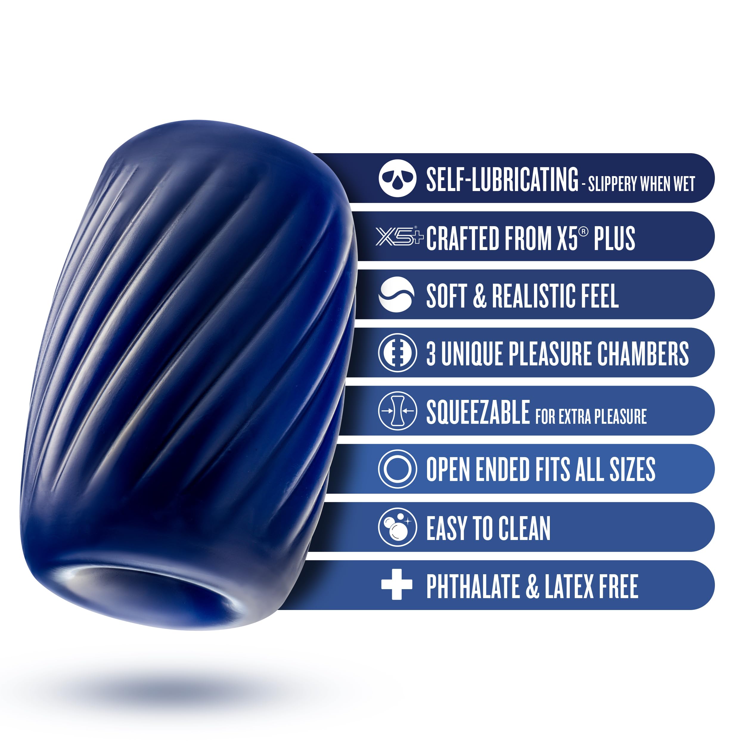 Rize Turbine Self Lubricating Stroker Blue