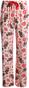 COCO BRANDS Strawberry Shortcake Womens Pajama Pants - Comfy Soft Lightweight Pajama Bottoms Sleepwear Lounge Pants for Women, S