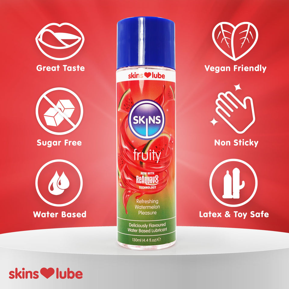 Skins Watermelon Water Based Lube 4Oz