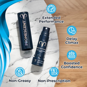 Promescent Desensitizing Delay Spray for Men Clinically Proven to Help You Last Longer in Bed - Better Maximized Sensation + Pro