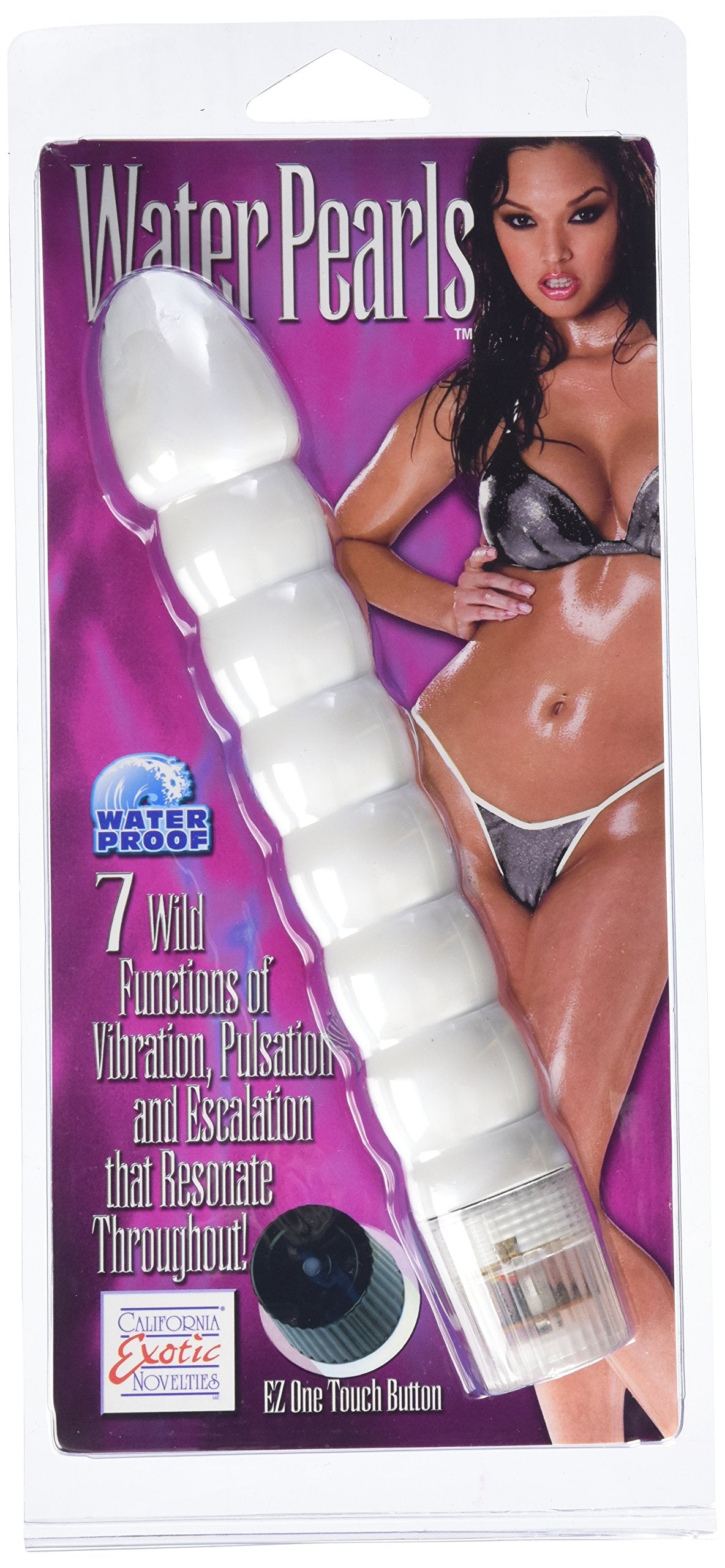 California Exotics Water Pearls Multi-Function Vibrator, White