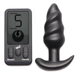 BANG! PLATINUM SERIES SWIRL BUTT PLUG W/ REMOTE