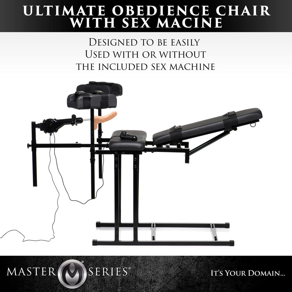 Obedience Chair With Sex Machine  [Drop Ship Only]