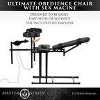 Obedience Chair With Sex Machine  [Drop Ship Only]