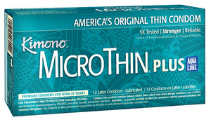 Kimono Microthin W/Aqua Lube 12Pk