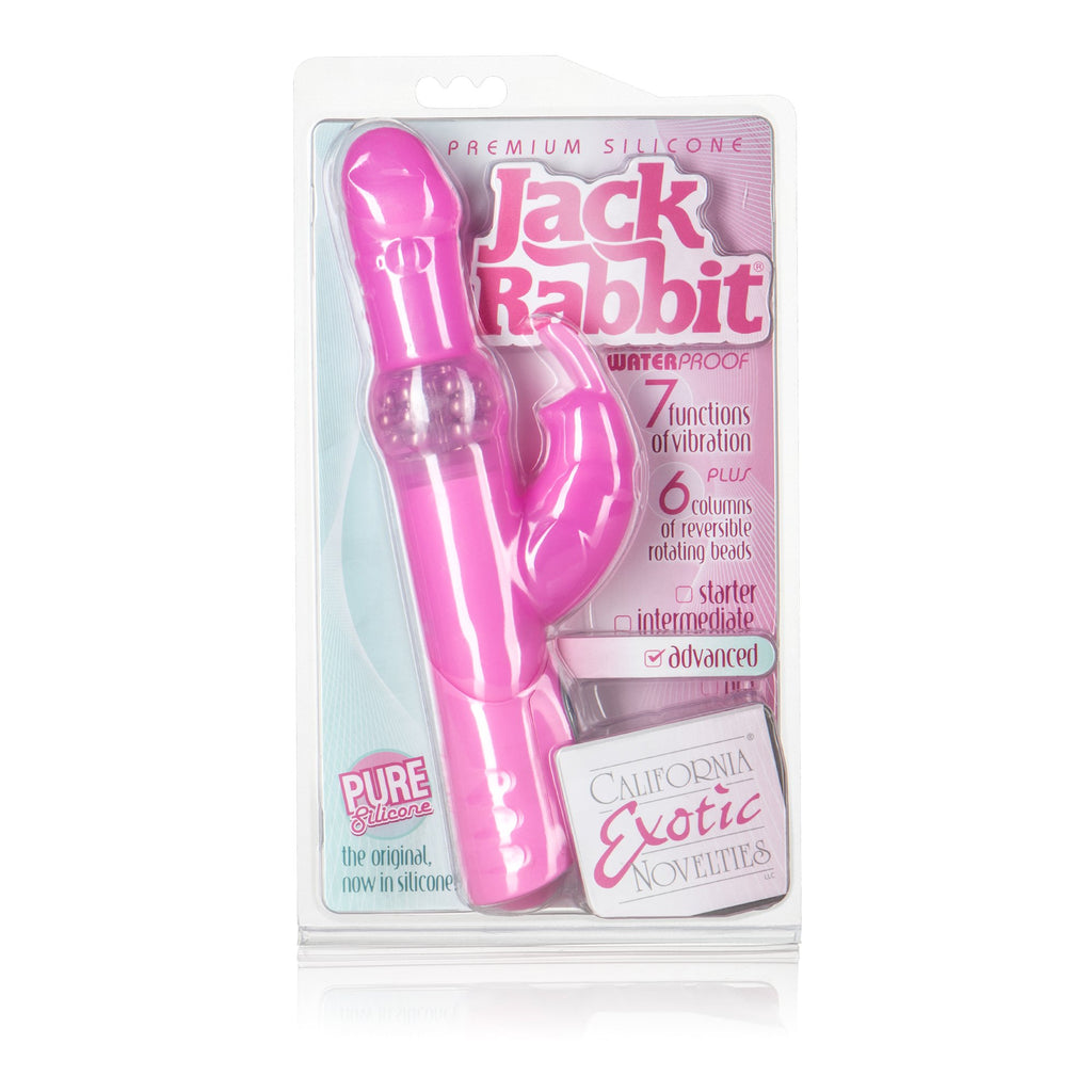 CalExotics 7-Function Silicone Jack Rabbit - Vibrator With Rotating Shaft - Waterproof Vibe Sex Toys for Couples - Adult Clitora