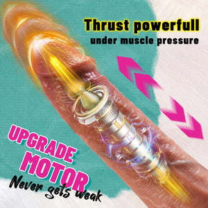 10.43 '' Huge Dildo Thrusting Vibrating Dildos Sex Toys for Women, Realistic Thick Dildos Vibrator with 6 Thrust Speeds & 10 Vib