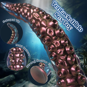 COKARAGE Tentacle Dildo Sex Toys - 12.9'' Realistic Anal Dildo with Strong Suction Cup, Anal Toys for G Spot & P Spot Stimulatio