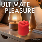 Lickgasm Kissing & Vibrating Rose Red