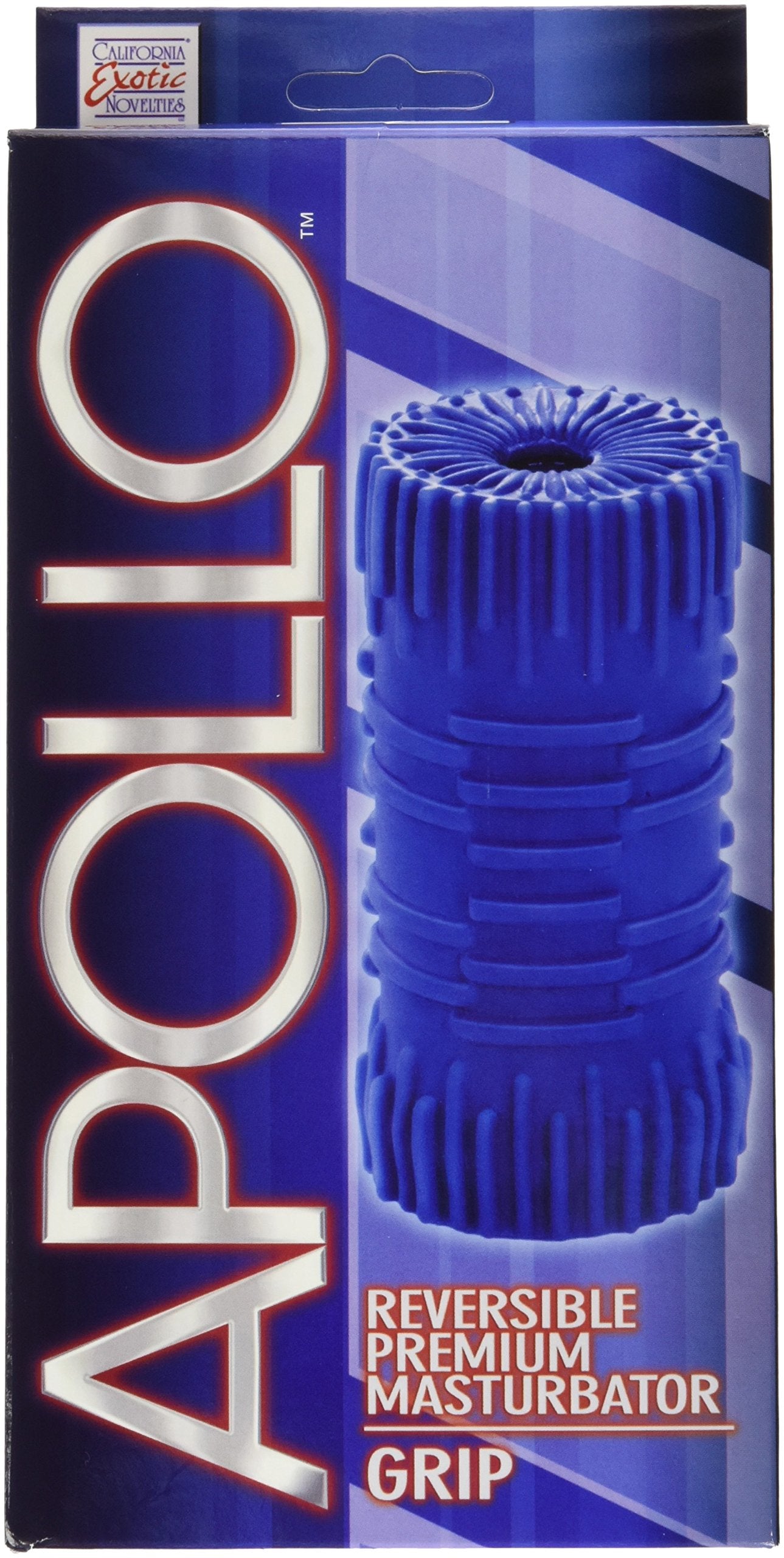 California Exotics Apollo Reversible Masturbator Grip, Blue