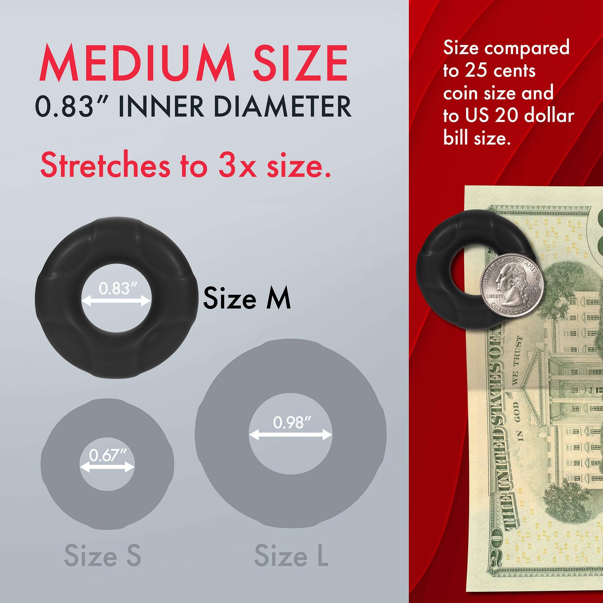 Forto F-33: 21mm Liquid Sili C-Ring M Bk