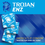 Trojan Enz Lubricated Latex Condoms 0.04 Lb