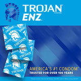 Trojan Enz Lubricated Latex Condoms 0.04 Lb