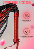 DERINODEM BDSM Whip Red Cosplay Paddle Adult Play Sex Whip for Spanking BDSM Spanking Set Floggers for Bedroom
