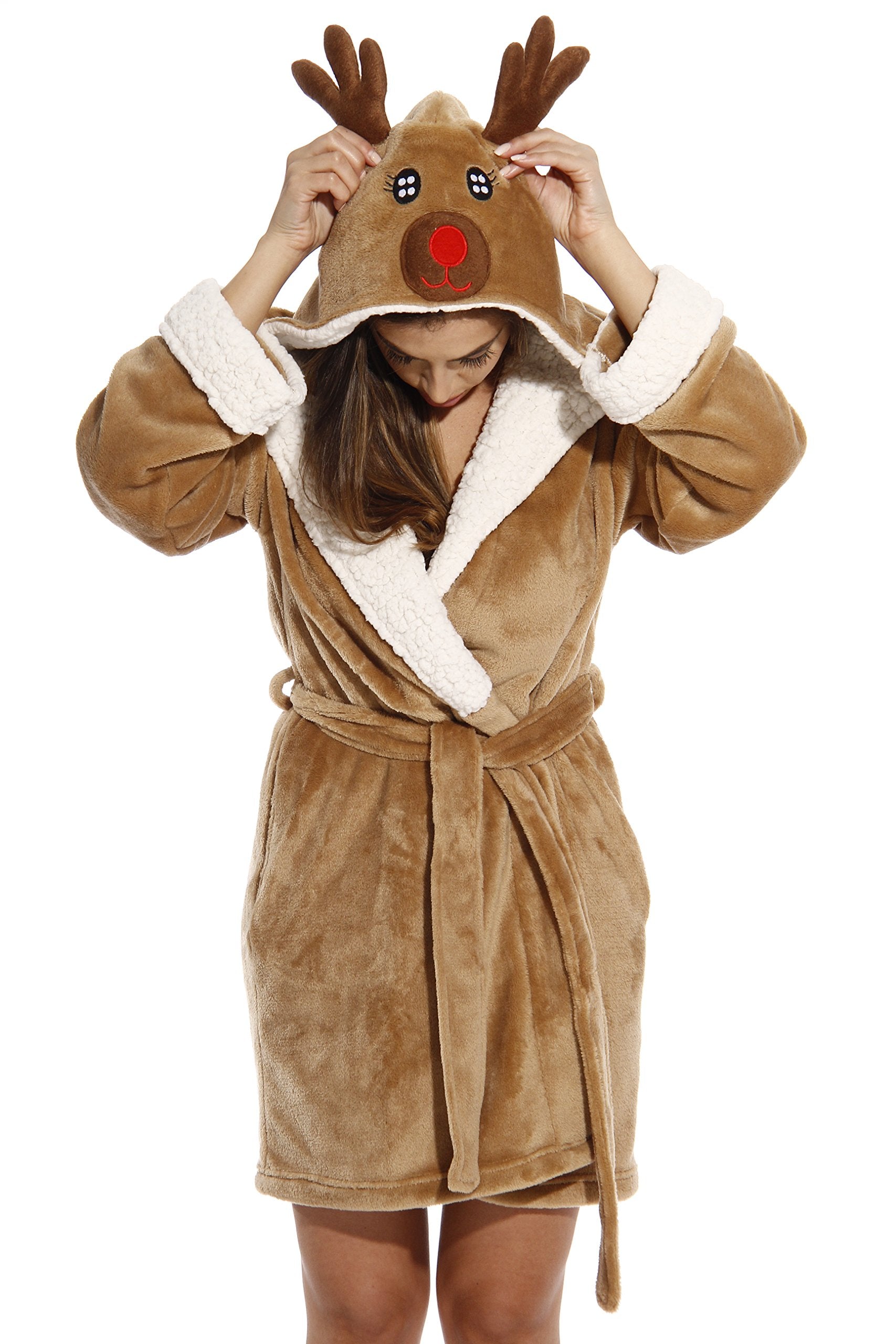 Just Love 6366-Reindeer-XXL Critter Robe/Robes for Women