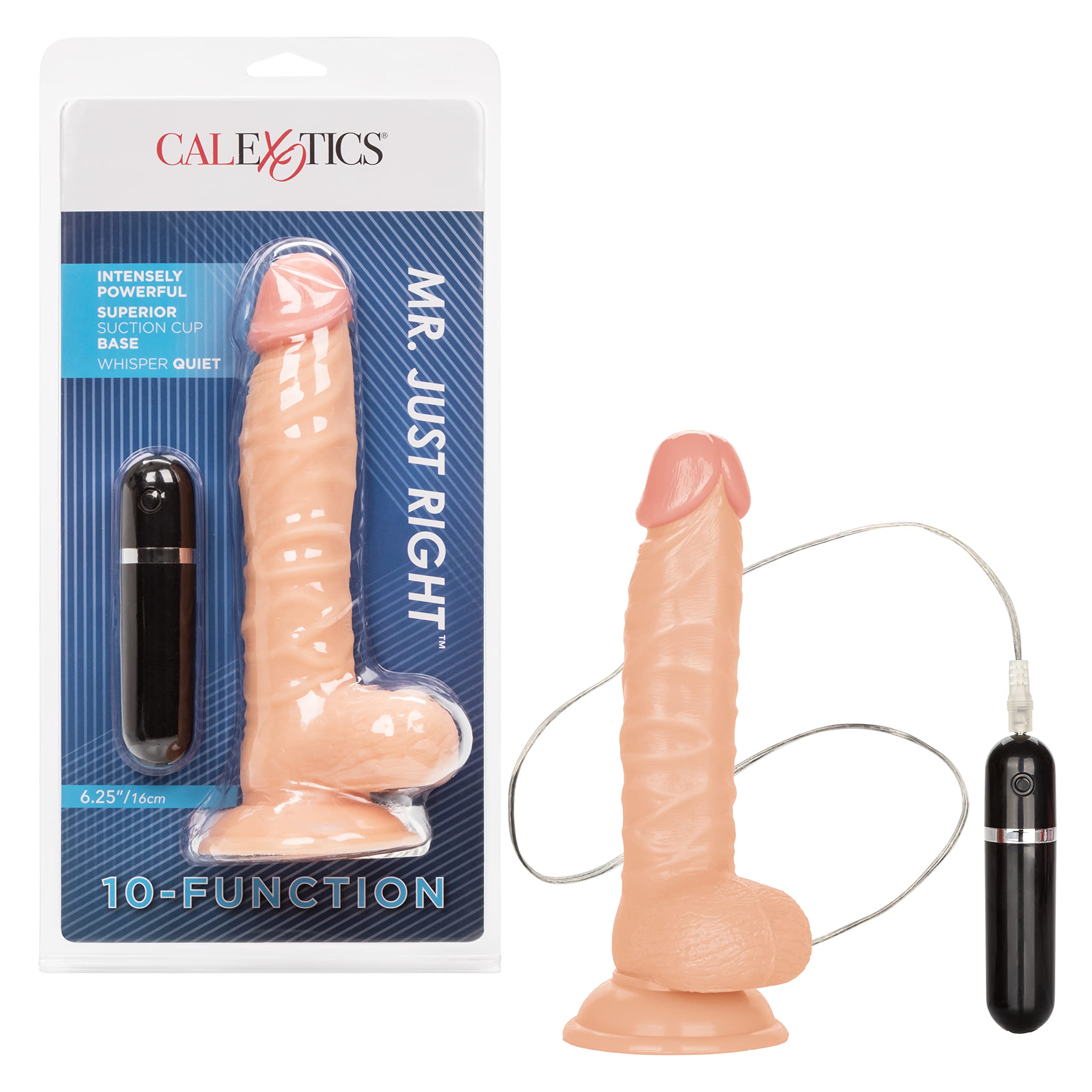 CalExotics Novelties Mr. Just Right Elite Eight, Ivory
