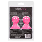 CalExotics Nipple Play Silicone Pro Nipple Suckers - Adult SM Sex Toys for Sensitivity Enhancement - Pink