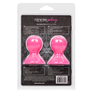 CalExotics Nipple Play Silicone Pro Nipple Suckers - Adult SM Sex Toys for Sensitivity Enhancement - Pink