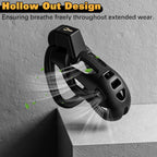 Male Chastity Cage, Large Chastity Device with 5 Sizes Rings and Invisible Lock for Man Penis Exercise Bondage Gear & Accessorie
