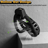 Male Chastity Cage, Large Chastity Device with 5 Sizes Rings and Invisible Lock for Man Penis Exercise Bondage Gear & Accessorie