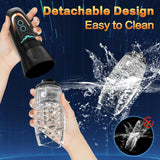 Automatic Male Masturbator Sex Toy with 10 Vibration, 8 Thrusting & Rotating Patterns, Male Sex Toys for Men, Penis Pump Male St