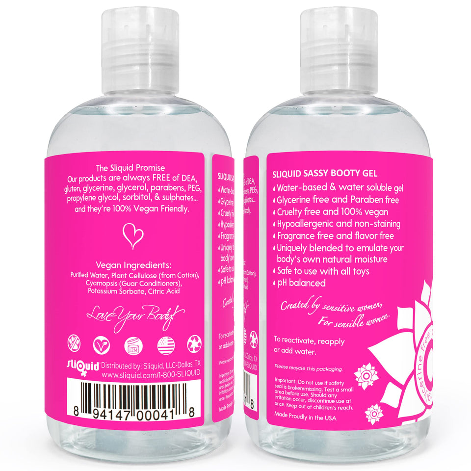 Sliquid Sassy Gel Booty Formula 8.5Oz.