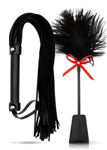MALINERO Whip BDSM Sex Set Feather Tickler Sex Whip Adult Spanking French Tickler Whip for Sex Play BDSM Flogger Paddle Kit