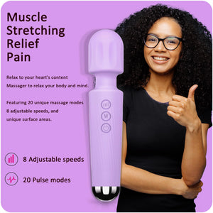 SANJIANKE Vibrator Wand, Female Adult Sex Toys, Clit Stimulator,Vibrators for Her,Sex Wand Massager Vibrating,Dildo,8 Speeds & 2