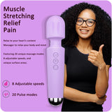 SANJIANKE Vibrator Wand, Female Adult Sex Toys, Clit Stimulator,Vibrators for Her,Sex Wand Massager Vibrating,Dildo,8 Speeds & 2