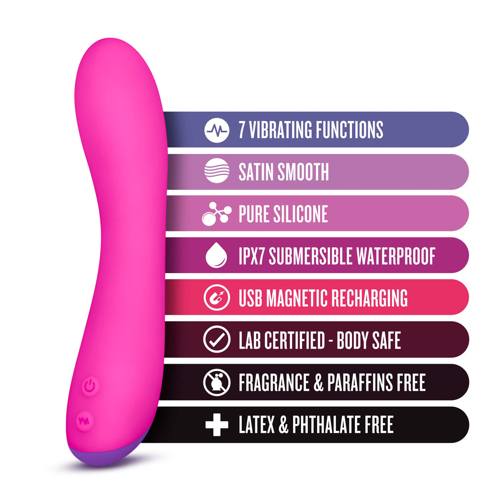 Blush Aria Silicone G Spot Vibrator - Powerful - Rechargeable - Sex Toy For Women - Sex Toy For Couples