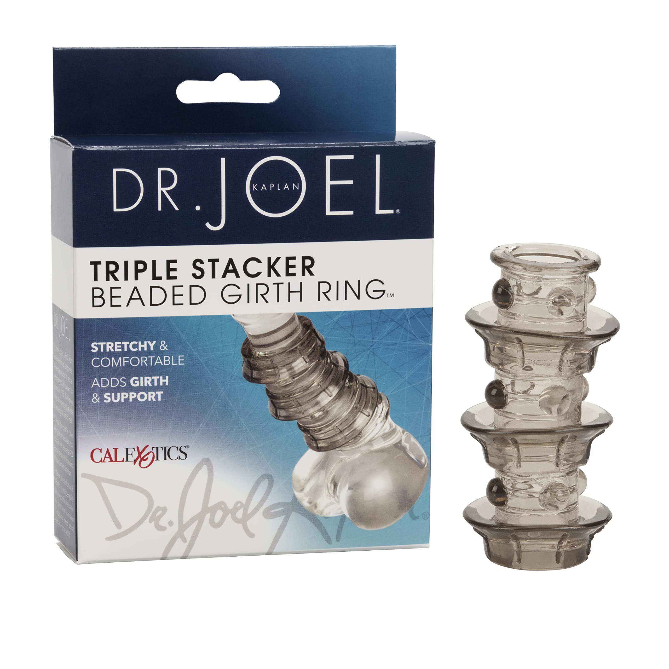 CalExotics Novelties Dr. Joel Kaplan Beaded Girth Ring Triple Stacker