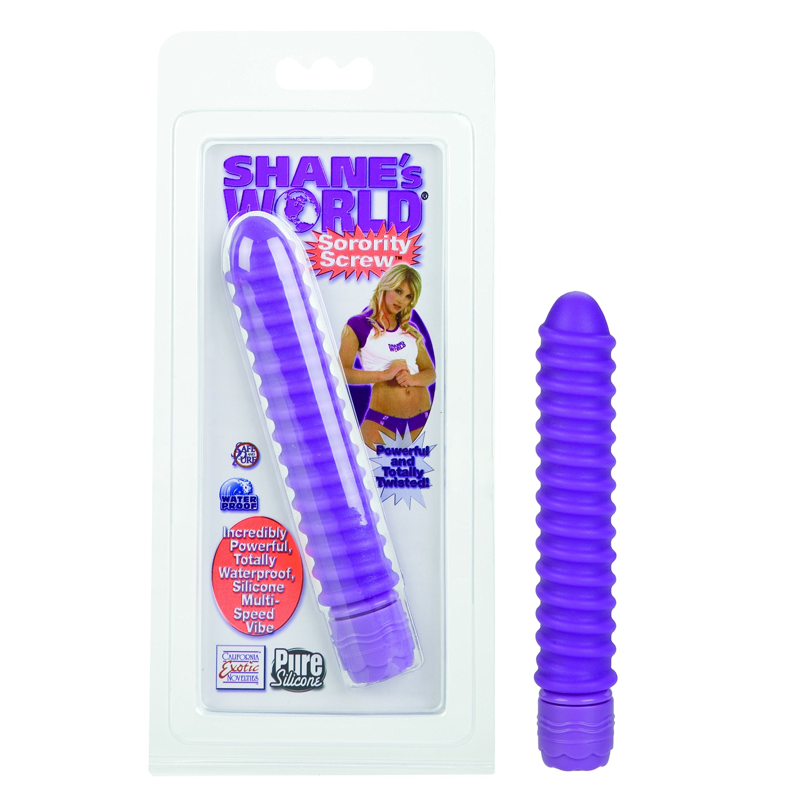California Exotic Novelties Shanes World Sorority Screw Vibe - Purple