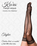 Kixies Taylor Black Sheer Size C