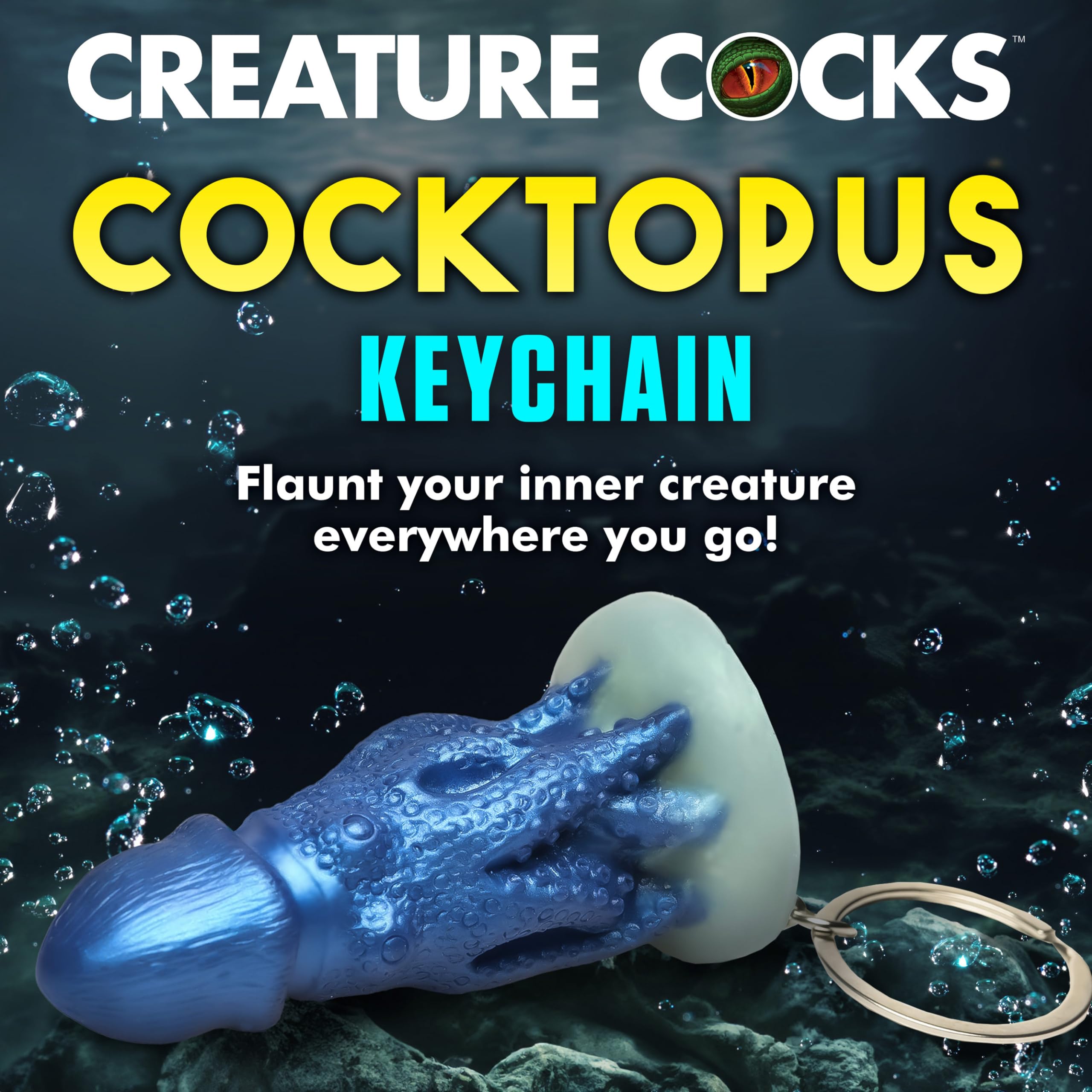 Cocktopus Keychain - Blue