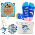 CORNER RUNNER 5PCS Dolphins Gifts Merch - Dolphins Animal Lover Gifts for Women Girls, Cute Dolphin Accessories for Dolphin Love