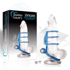 Doctor Love'S Sl-V2-3 Vibrating Dual Vibrating Cock Cage, Blue