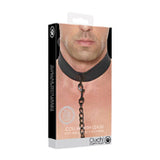 Ouch Puppyplay Neoprenecollar Wleash Blk